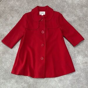 Forever 21 Vibrant Red Kids Cape Coat